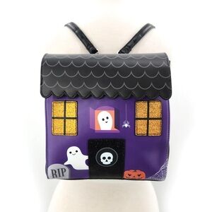 Spooky House Mini Backpack In Vegan Leather NWT​​